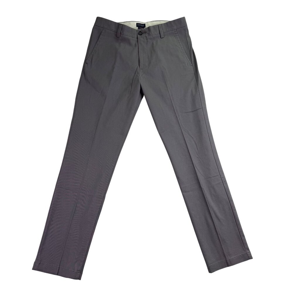 Dockers Mens Gray Cotton/Polyester Slim Fit Easy Khaki Pants Size 30x32 - New